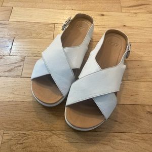 Ugg white strap sandals.  Size 7.5. Great condition.